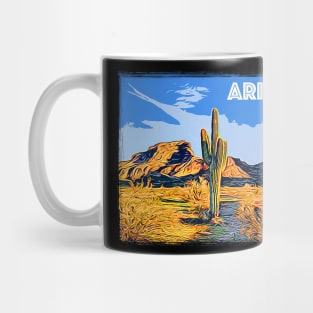 Arizona Desert - Saddle Mountain - The American West Mug